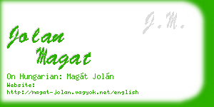 jolan magat business card