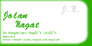 jolan magat business card
